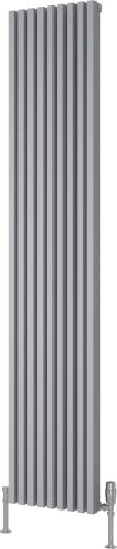Reina Albano A-ABN18034S Silver Vertical Radiator 350mm x 1800mm