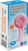 Prem-I-Air USB Rechargeable Handheld Mist Fan With Bottle - Pink