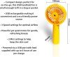 Prem-I-Air USB Rechargeable Handheld Mist Fan With Bottle - Yellow
