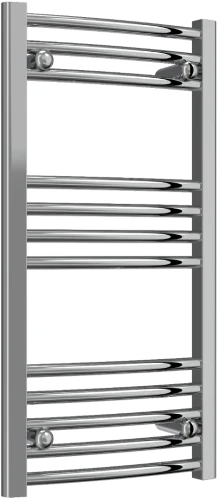 Reina Capo CPO0840CC Curved Designer Heated Towel Rail - 800mm x 400mm