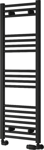 Reina Capo CPO1240KF Flat Designer Heated Towel Rail - Black 1200mm x 400mm