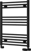 Reina Capo CPO0860KF Flat Designer Heated Towel Rail - Black 800mm x 600mm